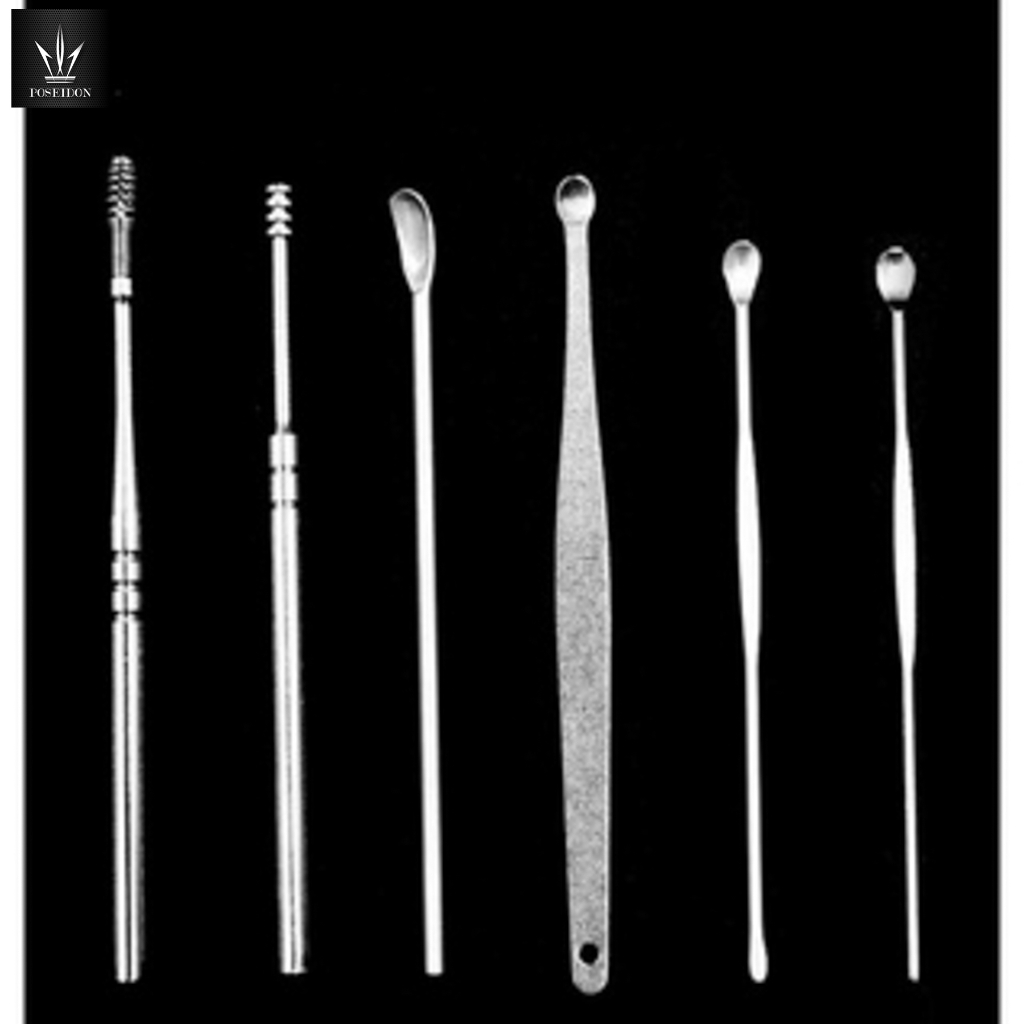 📌🔥 ชุดไม้แคะหูสแตนเลส อุปกรณ์แคะหู ที่แคะหู 1 ชุดมี 6 ชิ้น พร้อมกล่องใส่สวยงาม ไม้แคะหู อุปกรณ์แคะหู ที่แคะหู - รูปที่ 6