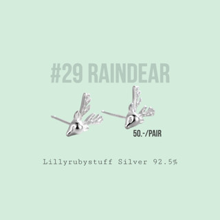 LLRB | ต่างหูเงิน925 เขากวาง Silver925 #29