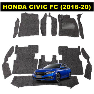 พรมดักฝุ่นรถยนต์ HONDA CIVIC FC ปี2016-20 พรมดักฝุ่นไวนิล เกรดA หนานุ่ม เข้ารูป ตรงรุ่นรถ เต็มคัน