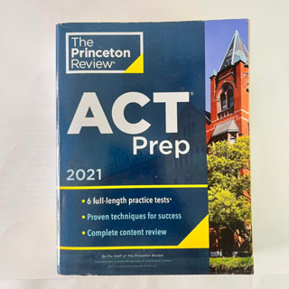 THE PRINCETON REVIEW : ACT PREP, 2021/ หนังสือเตรียมสอบ ACT / second hand book/ หนังสือมือสอง