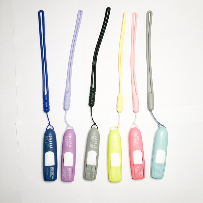 ยาดมพาสเทลแบบแผงสีใหม่2023 แถมฟรี สายคล้องยาดม มือถือ 6 ชิ้น (คละสี) พร้อมส่ง