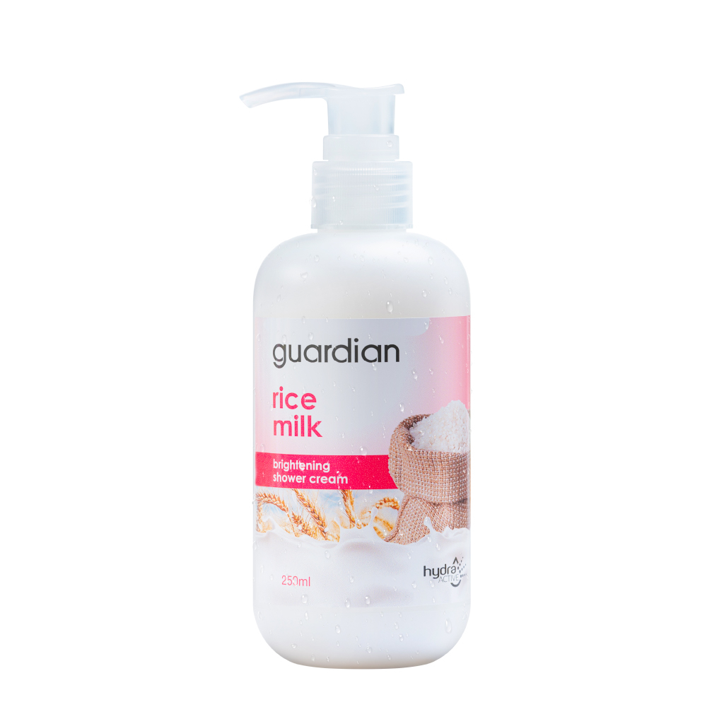 ครีมอาบน้ำ การ์เดี้ยนไรซ์มิลค์ ไบร์ทเทนนิ่ง 250 มล. GUARDIAN RICE MILK BRIGHTENING SHOWER CREAM