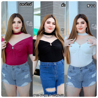 🔥Plussize🔥เสื้อคนอ้วน🔥M 40-46    L 46-52