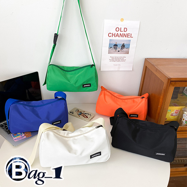 bag_1(BAG1807) กระเป๋าผ้าไนล่อน JINNIAN สีสันสดใสมี 5สี