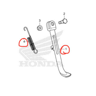 ขาตั้งข้าง พร้อม สปริง HONDA MSX ตัวแรก แท้ศุนย์