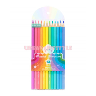 Little Tree ดินสอสีไม้พาสเทล 12 สี  ดินสอสีไม้ สีพาสเทล ดินสอสี สีไม้พาสเทล dreamy pastel color pencils ดินสอสีแท่ง