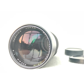 เลนส์มือหมุน ยี่ห้อ Yashica Yashinon- DS-M 200 mm F4
Mount M42 สภาพดี บอดี้ดำ sn:5512963 &gt;&gt;Rare  item&lt;&lt;&lt; 1961