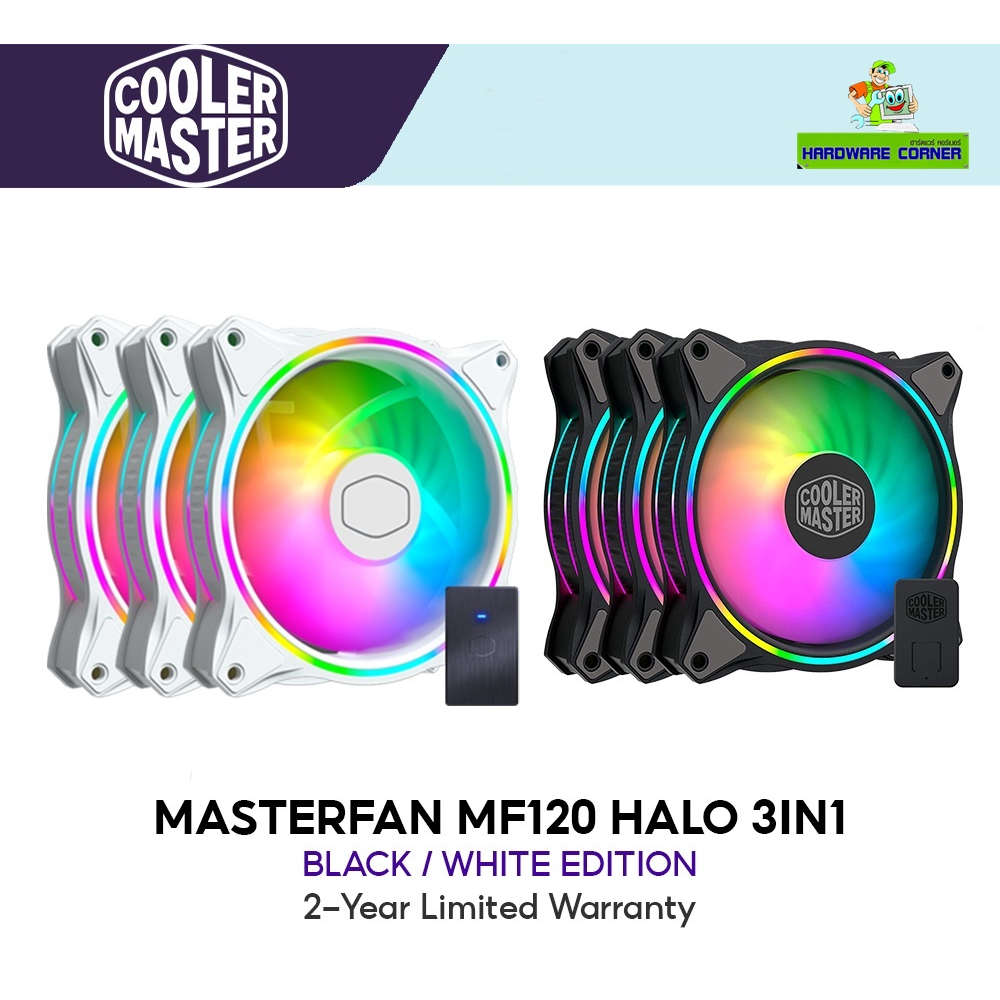 Cooler Master MASTERFAN MF120 HALO ARGB (Single Pack) (MFL-B2DN-18NPA ...