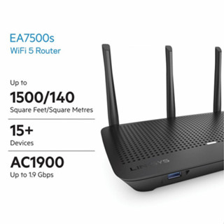 LINKSYS EA7500S MAX-STREAM AC1900 DUAL-BAND EASY MESH WIFI 5 MU-MIMO GIGABIT (EA7500S-AH)