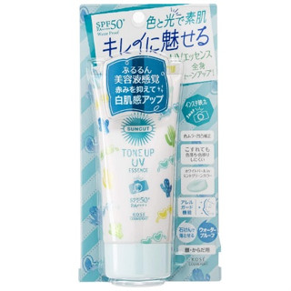 KOSE SUNCUT Tone Up UV Essence Mint Green SPF50+ PA++++ 80g