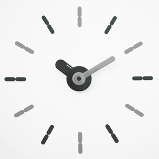 นาฬิกา On-Time V1M เทาดำ56 เซน Wall Clock นาฬิกาแขวนผนัง ติดผนังไม่เจาะผนัง เข็มนาฬิกาใหญ่