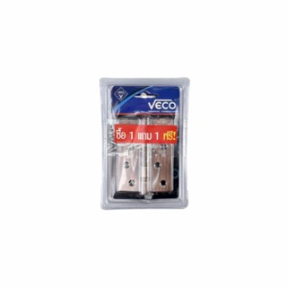 VECO บานพับเหล็ก 4"x3"x2mm.แกน11 4BB AC P.3 (1แถม1)