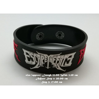 สร้อยข้อมือยาง Escape the Fate กําไลยางซิลิโคน แฟชั่น วงดนตรี กันน้ำ  silicone rubber wristband bracelet