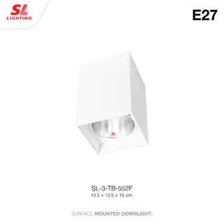 SL LIGHTING | Surface Mounted Downlight ดาวน์ไลน์ติดลอย ทรงสี่เหลี่ยม E27 มี 3 ขนาด SL-3-551,552F,553F