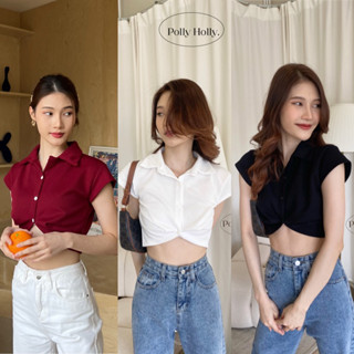 🛼⚡️⌒ polly holly -Emma Top เสื้อครอบแขนสั้น