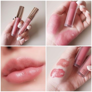 ลิปใหม่ 4u2 ทินท์เนื้อน้ำ คล้ายรุ่น Stain ของ YSLลงปากแล้วปากสวยมากอิ่มน้ำ ติดทนด้วย สี 06 กับ 03 สวยมาก