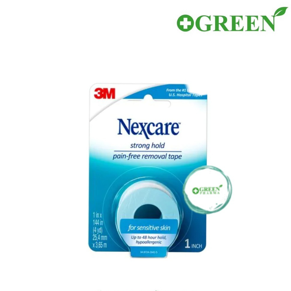 แบบใหม่ 3M Nexcare sensitive skin เป็น Strong Hold เทปปิดแผล เทปปิดผ้าก๊อส เทปแต่งแผล