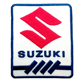 ตัวรีดติดเสื้อ Suzuki อาร์มรีด อาร์มปัก ตกแต่งเสื้อผ้า หมวก กระเป๋า แจ๊คเก็ตยีนส์ Hipster Embroidered Iron On Sew on