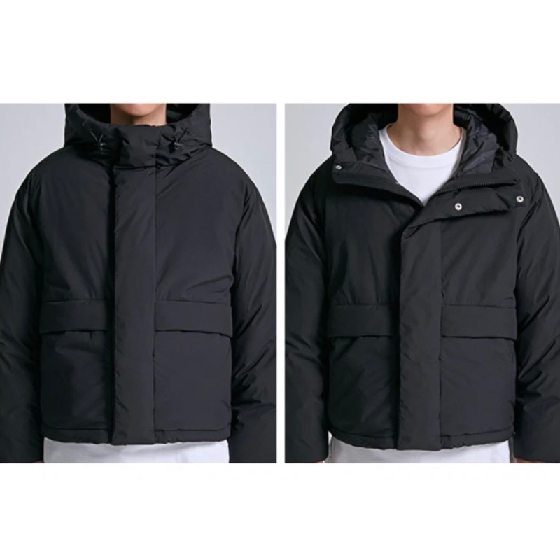 SPAO เสื้อกันหนาวเกาหลี / Hood minimal puffer Size XL