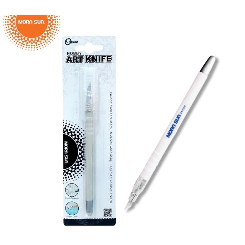 Mornsun มีดคัตเตอร์  Soft Grip No.11513 พร้อมใบมีด 6 ใบ