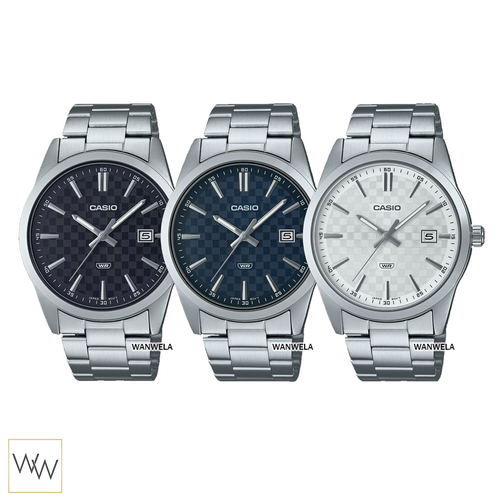 ของแท้ นาฬิกาข้อมือ Casio ผู้ชาย รุ่น MTP-VD03 (สายสแตนเลส)