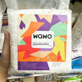 wawo paper bedding ที่รองกรง หนูแฮมเตอร์ กระต่าย แกสบี้ เม่นแคระ 450g กระดาษรองกรง ปราศจากฝุ่น ซึบซับได้ดี