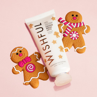 แท้💯% [เคาน์เตอร์อังกฤษ/เช็คใบเสร็จได้] Huda Beauty Wishful Yo Glow Gingerbread Latte Enzyme Scrub