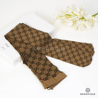 NEW GUCCI YNTHETIC GG PATTERN M BROWN