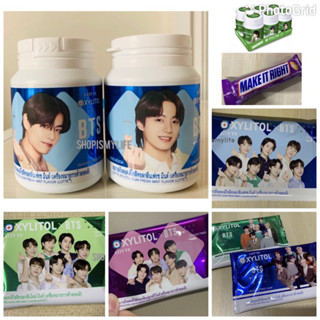 🇰🇷เลือกเมนได้💜BTS การ์ด,Snickers หมากฝรั่งลอตเต้แบบซอง/กระปุก BTS LOTTE XYLITOL sugar free หมวกหูกระต่าย