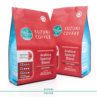 [แพ็คคู่] คั่วอ่อน Arabica Special Blend กาแฟคั่วบด SUZUKI COFFEE