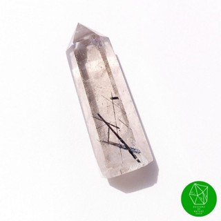 สโมกกี้ควอตซ์​+แบล็ค​ทัวร์มาลีน​ทรงแท่งหกเหลี่ยม Smoky Quartz+Black Rutile