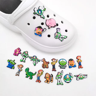 ตัวติดรองเท้า Pvc ตัวการ์ตูนสำหรับตกแต่ง Diy รองเท้าหัวโตติดง่าย น่ารัก