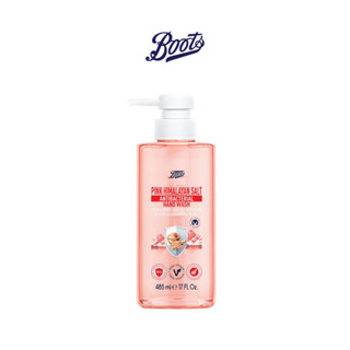 Boots บู๊ทส์ พิงก์ หิมาลัย ซอลท์ แอนตี้แบคทีเรียล แฮนด์ วอช 485 มล.