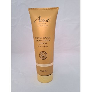 อควา มิเนอรัล เวลเวท ทัช แฮนด์แอนด์บอดี้ โลชั่นโกลด์ชาร์ม Aqua Mineral Velvet Touch Hand&amp;Body Lotion Gold Charm 250ml.