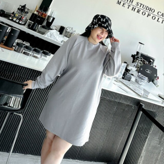 Dress ทรงoversize เนื้อผ้าไม่หนาเกินไปค่ะ ทรงใหญ่ R1477