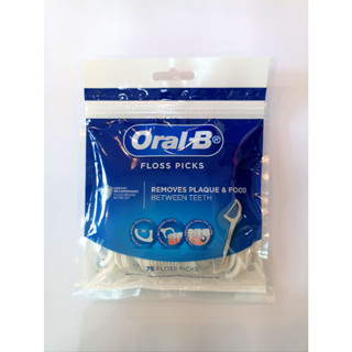 Oral-B Floss Picks ออรัลบี ไหมขัดฟันแบบด้ามจับ