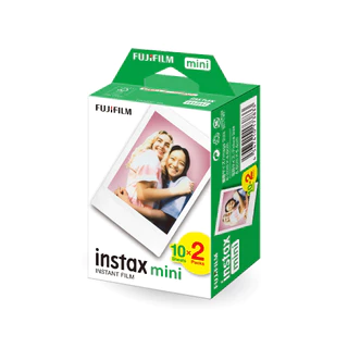 Fujifilm Instax Mini Film 10x2 Instant Film [ฟิล์มขอบขาว 20 แผ่น] -สำหรับ instax mini