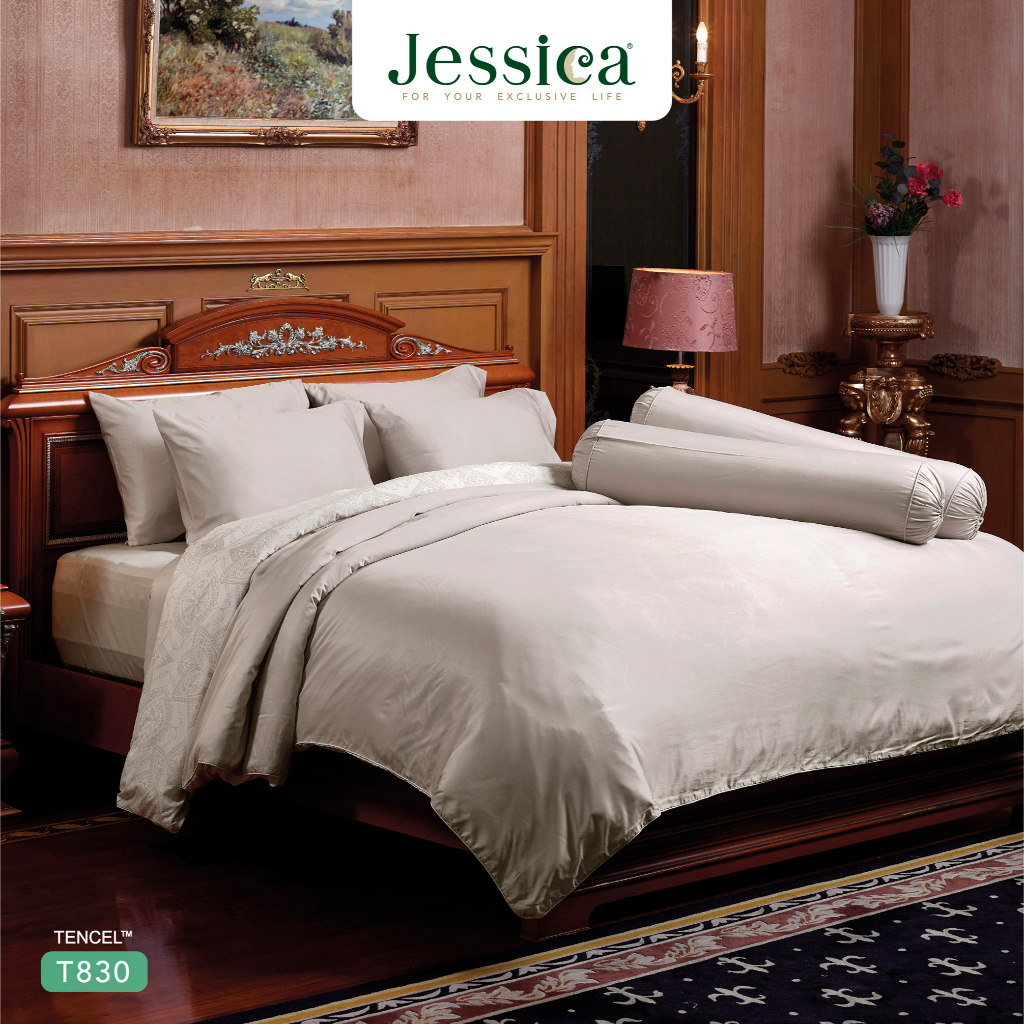 Jessica Tencel T830 ชุดเครื่องนอน ผ้าปูที่นอน ผ้าห่มนวม เจสสิก้า พิมพ์ลวดลายโดดเด่น ให้สัมผัสที่นุ่มลื่นดุจแพรไหม