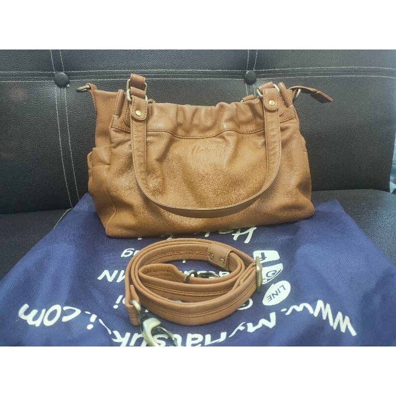 กระเป๋า Hatsukoi มือสองรุ่น Toast สีคาราเมลสภาพสวย ซื้อเก็บมากกว่าใช้