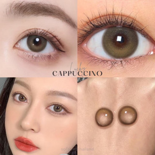 สีCappuccino รุ่นSanctuary(เลนส์รายปี) วัสดุSilicone hydrogel ค่าอมน้ำ50%