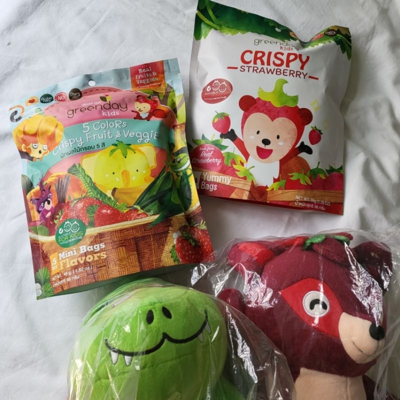 Greenday Kids 5 Colors Crispy Fruit & Veggie plush doll ตุ๊กตาผัก ผลไม้