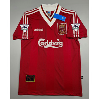 เสื้อบอล ย้อนยุค ลิเว่อพูล เหย้า 1995 Retro Liverpool Home คอหนา พร้อมอาร์มพรีเมียร์ลีค เรโทร คลาสสิค 1995-96