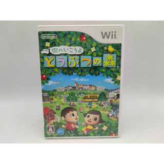 Animal Crossing - แผ่นแท้ Wii  jp ไม่มีคู่มือ  - แผ่นมีรอยบ้าง เล่นได้ - มีกล่องใสสวมเพื่อเก็บสะสมให้