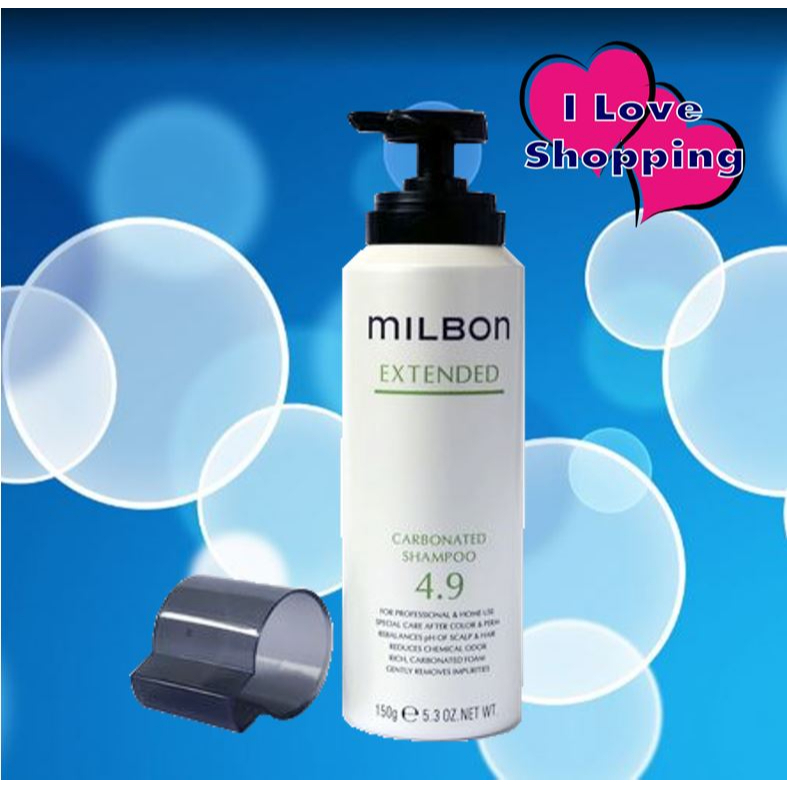 Milbon Extended Carbonated Shampoo 4.9  150 g แชมพูดีท็อกซ์หนังศรีษะ แก้อาการคัน หนังศรีษะลอกแห้ง แก