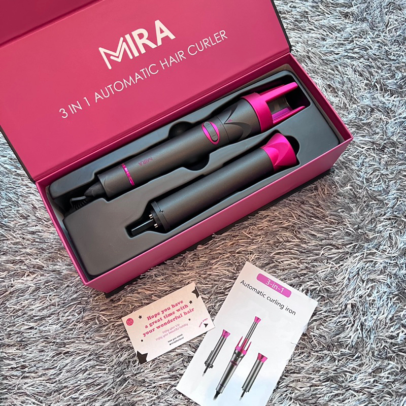 เครื่องม้วนผมแบรนด์ Mira Thailand รุ่นโปร 3 แกน เครื่องม้วนผม เครื่องม้วนผมอัตโนมัติ