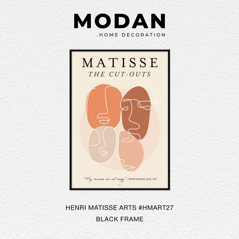 ⚡ พร้อมจำหน่าย ⚡ MODAN ภาพตกแต่งบ้านสไตล์โมเดิร์น HENRI MATISSE ART รหัส HMART27
