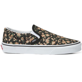 VANS SLIP ON ROSE DREAMS BLACK WHITE SNEAKERS สินค้ามีประกันแท้