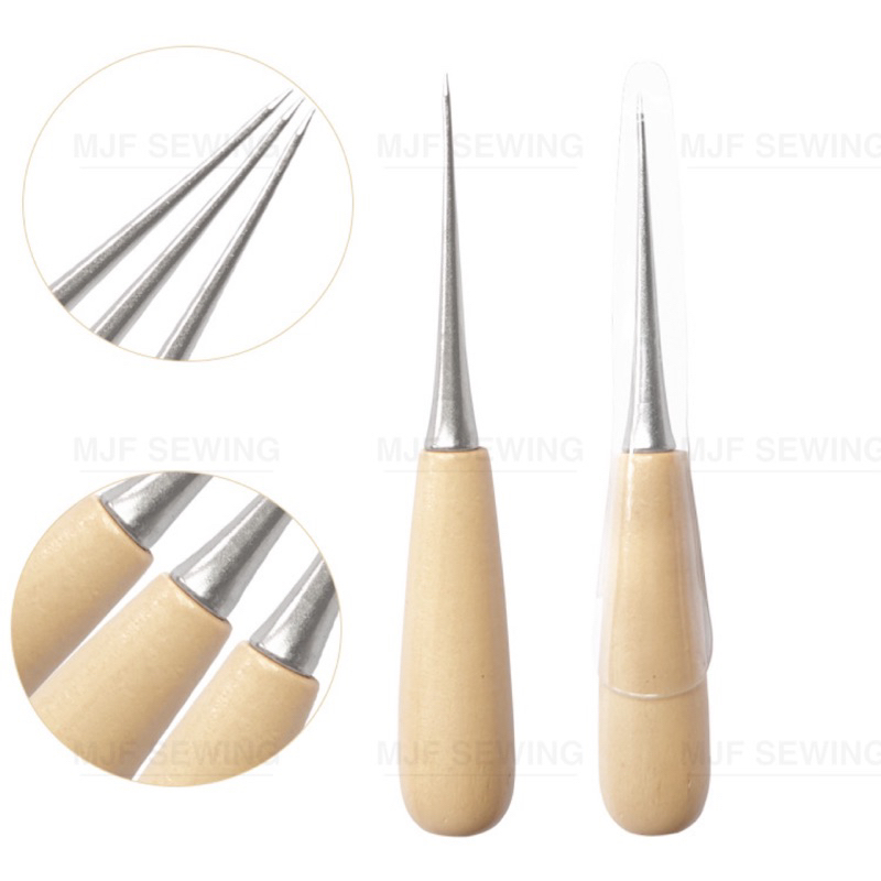 เหล็กแหลมด้ามไม้ เจาะข้อสอบ เจาะผ้า เหล็กแหลมด้ามสี เจาะหนัง เจาะกระดาษ - รูปที่ 3