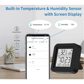 Tuya S09 พร้อมหน้าจอ IR Universal Remote Control อุปกรณ์ควบคุมรีโมท IR เช่น แอร์ ทีวี