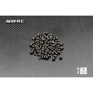 SNRC S-917308-Ti HEX SCREW FLAT HEAD M3x8 Ti(6) สำหรับรถวิทยุบังคับ SNRC